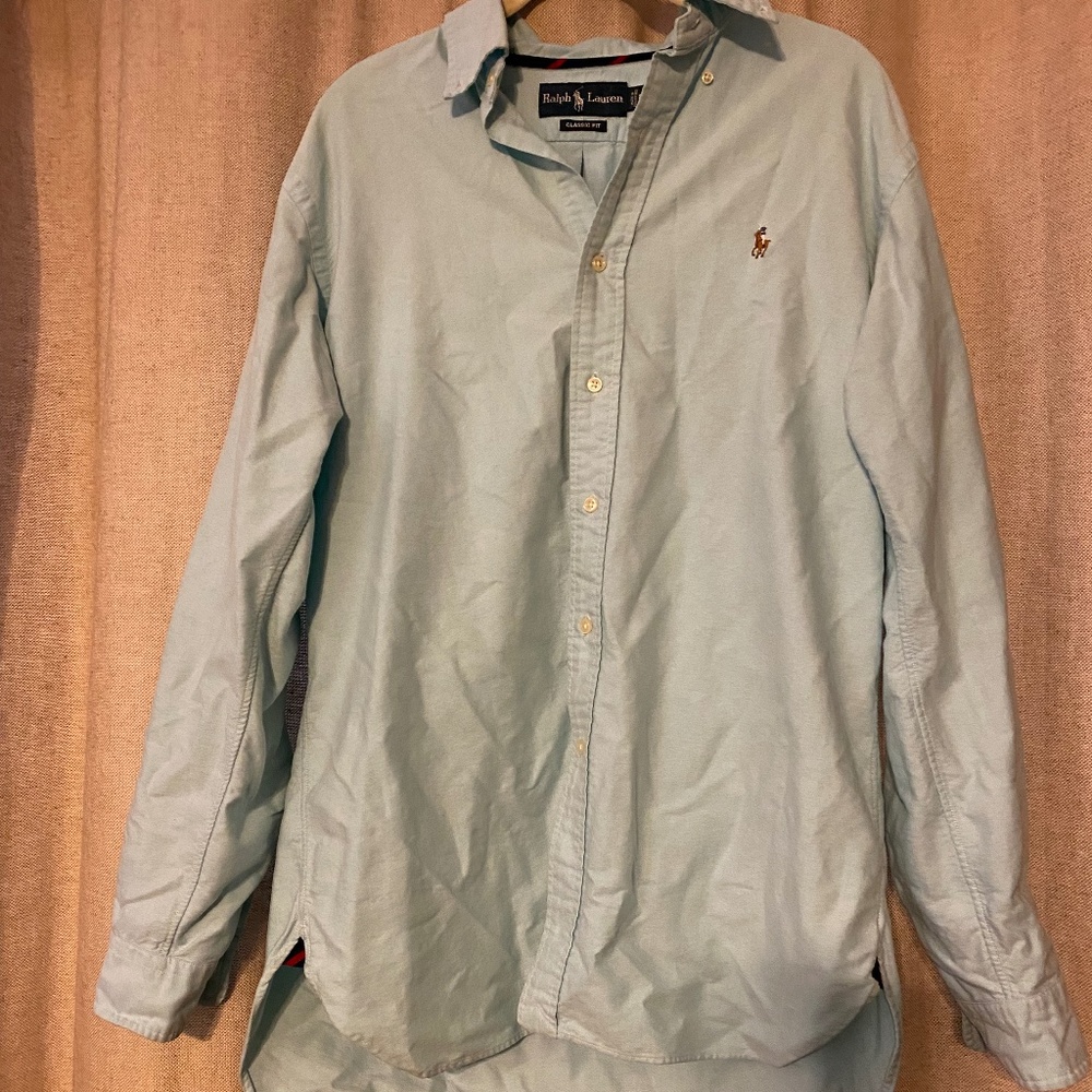 Ralph Lauren Men's Long Sleeve Oxford Button Down Shirt